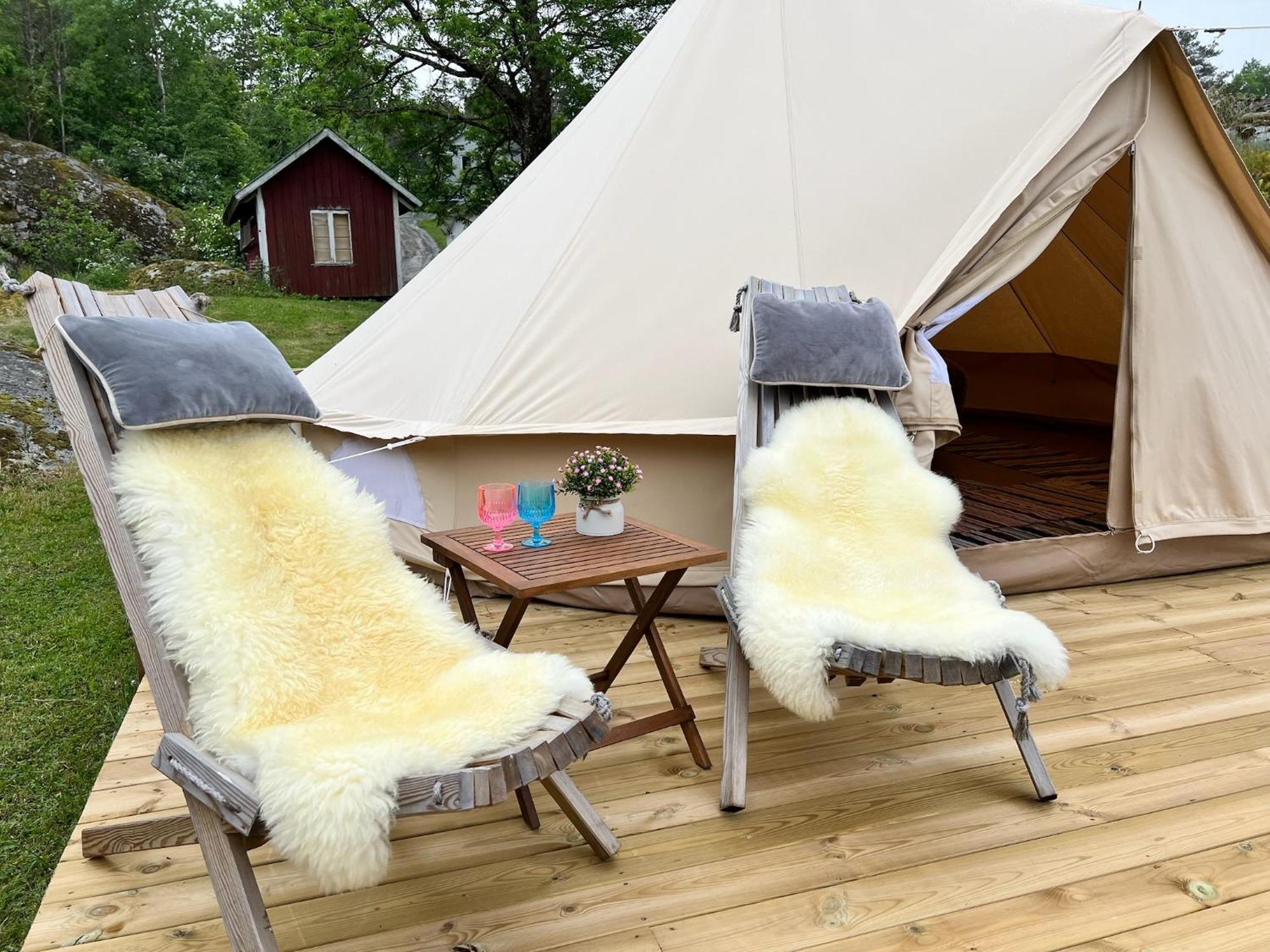 Hommen Gard Glamping Hotel Risor Luaran gambar